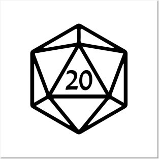 DnD - Natural 20 D20 Posters and Art